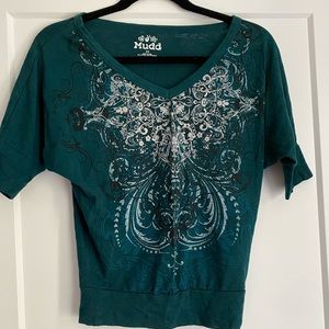 Aquamarine loose shirt